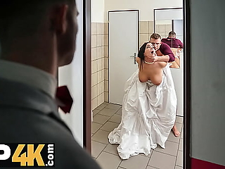 Bride-to-be gets wild in locked bathroom with groom